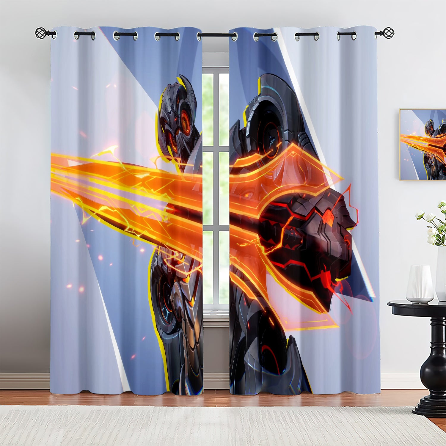 Marvel Rivals Ultron Blackout Curtains Drapes For Window Treatment Set