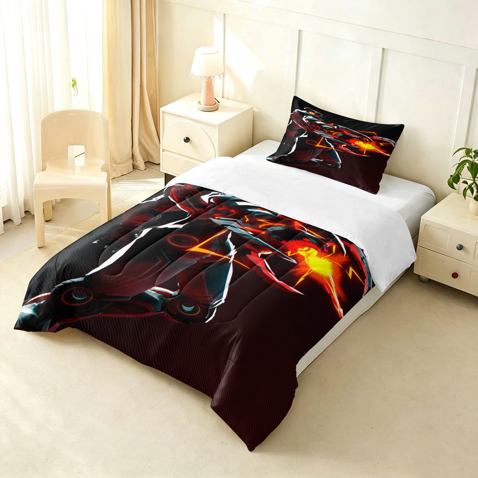 ‌Marvel Rivals Ultron Comforter Pillowcase Sets Blanket All Season Reversible Quilted Duvet