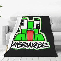 Unspeakable Gaming Frog Blanket Sherpa Fleece Throw Blanket for Kids Adults