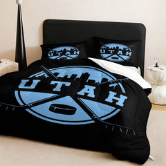Utah Mammoth Hockey League Comforter Pillowcase Sets Blanket All Season Reversible Quilted Duvet