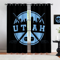 Utah Mammoth Blackout Curtains Drapes For Window Treatment Set