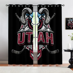 Utah Mammoth Blackout Curtains Drapes For Window Treatment Set