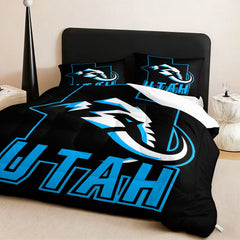 Utah Mammoth Hockey League Comforter Pillowcase Sets Blanket All Season Reversible Quilted Duvet