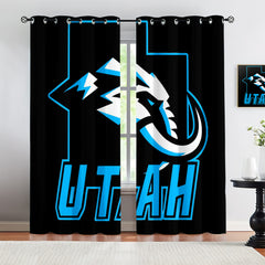 Utah Mammoth Blackout Curtains Drapes For Window Treatment Set