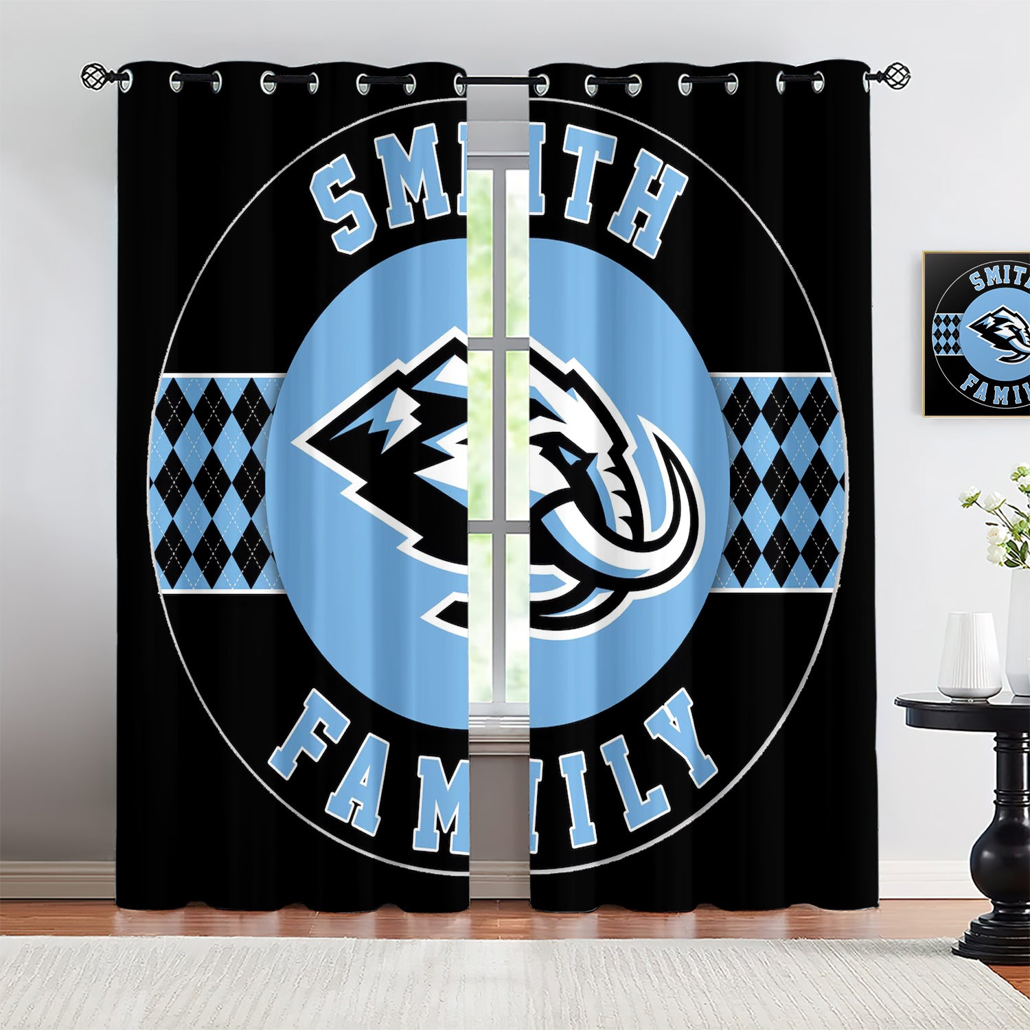 Utah Mammoth Blackout Curtains Drapes For Window Treatment Set