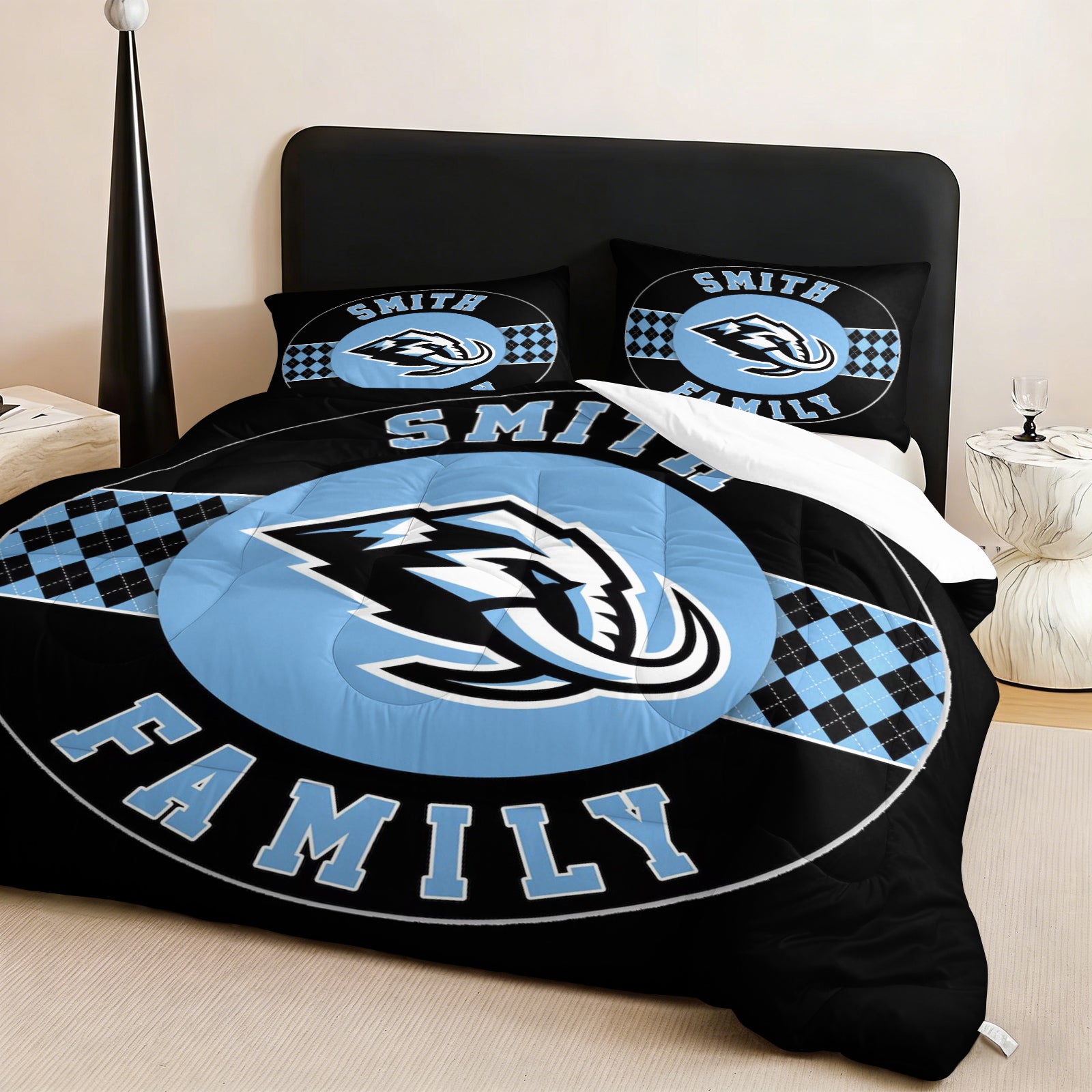 Utah Mammoth Hockey League Comforter Pillowcase Sets Blanket All Season Reversible Quilted Duvet