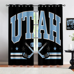 Utah Mammoth Blackout Curtains Drapes For Window Treatment Set
