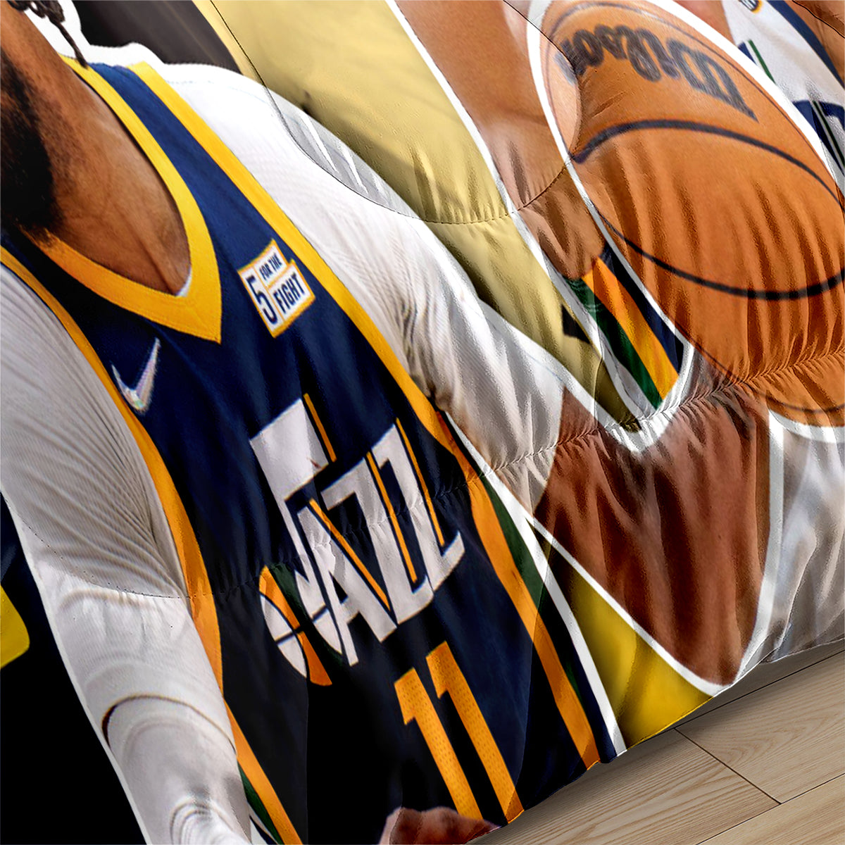 Utah Jazz Basketball Comforter Pillowcase Sets Blanket All Season Reversible Quilted Duvet
