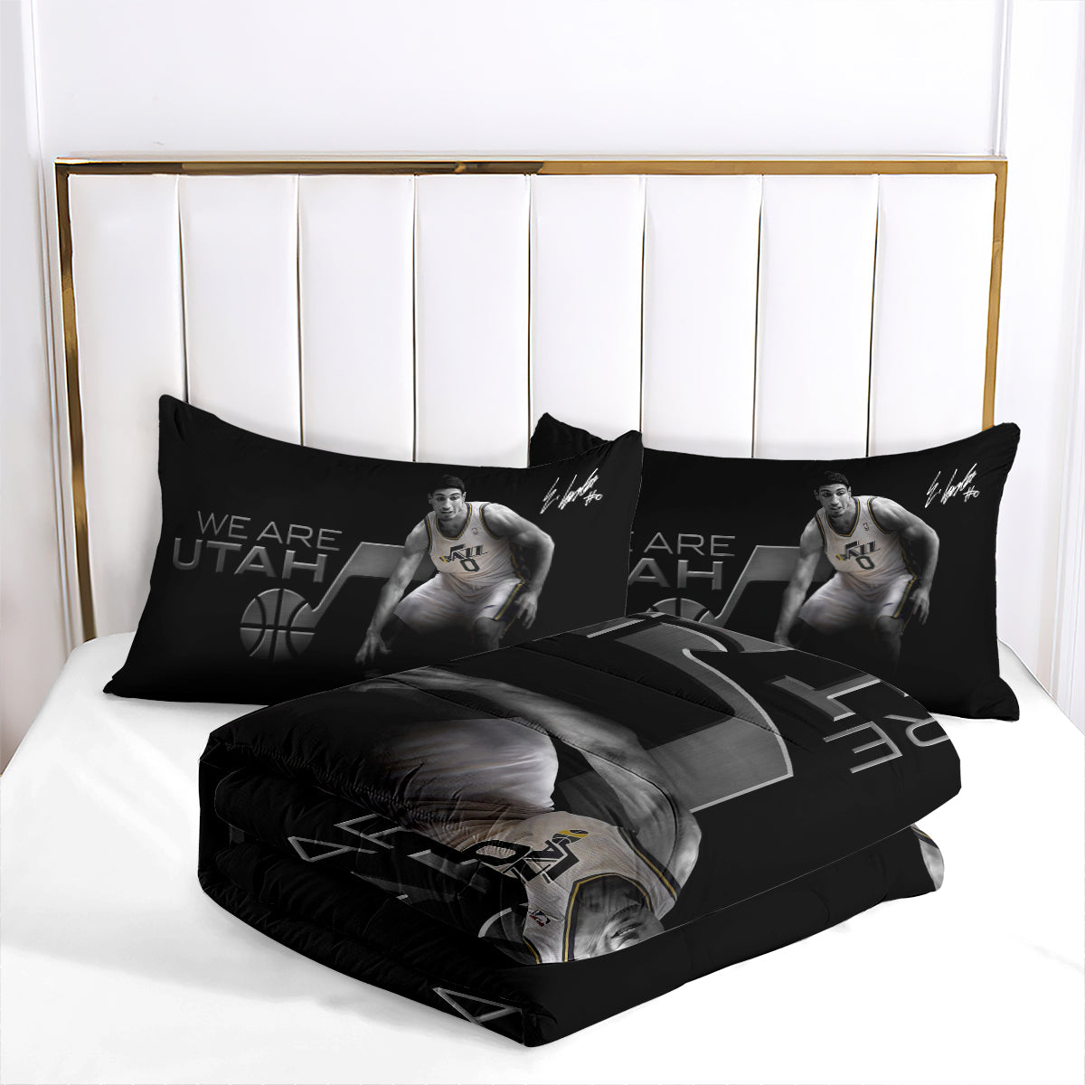 Utah Jazz Basketball Comforter Pillowcase Sets Blanket All Season Reversible Quilted Duvet