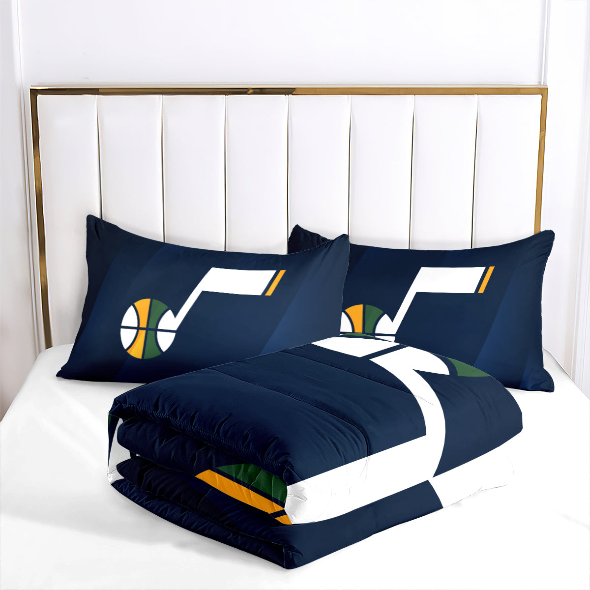 Utah Jazz Basketball Comforter Pillowcase Sets Blanket All Season Reversible Quilted Duvet
