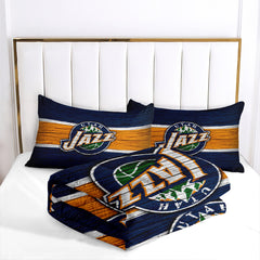 Utah Jazz Basketball Comforter Pillowcase Sets Blanket All Season Reversible Quilted Duvet