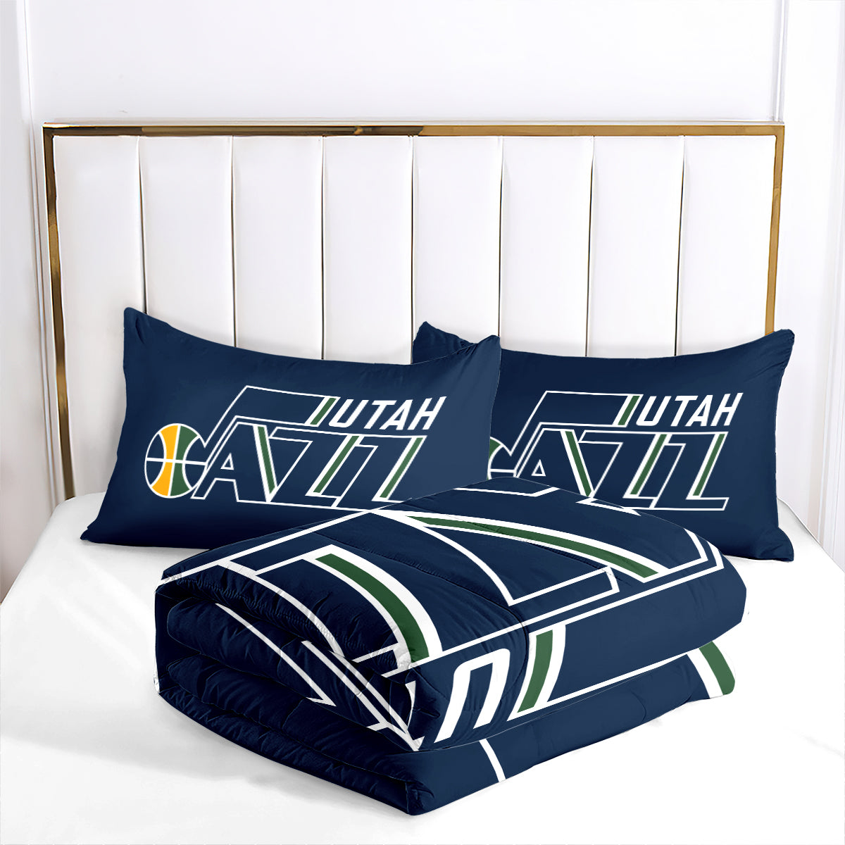 Utah Jazz Basketball Comforter Pillowcase Sets Blanket All Season Reversible Quilted Duvet