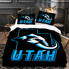 Utah Mammoth Hockey Duvet Cover Quilt Case Pillowcase Bedding Set Without Filler