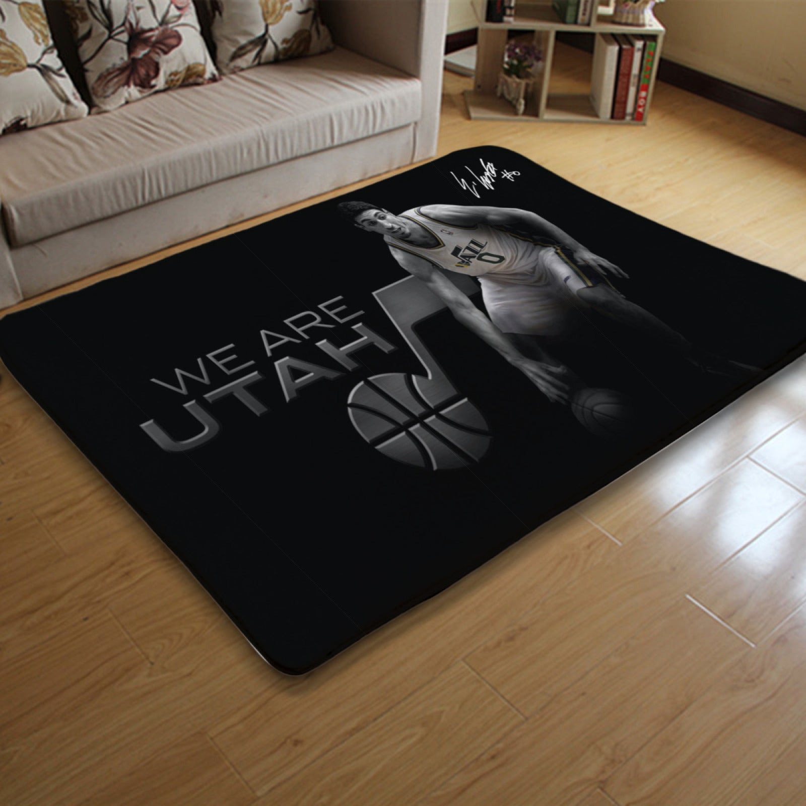 Utah Basketball Jazz Carpet Living Room Bedroom Mats Kitchen Bathroom Rug