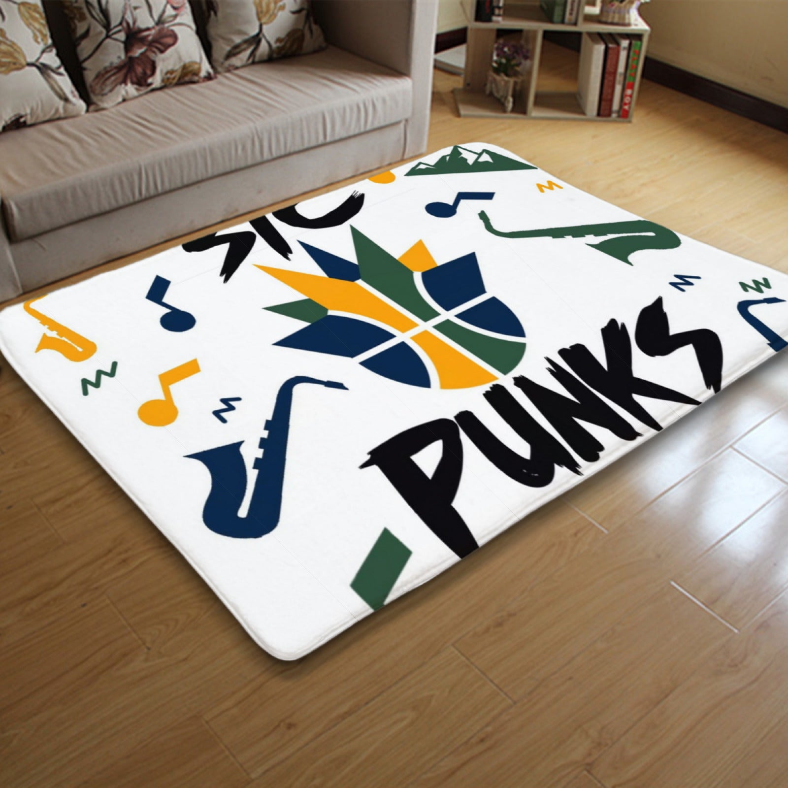 Utah Basketball Jazz Carpet Living Room Bedroom Mats Kitchen Bathroom Rug