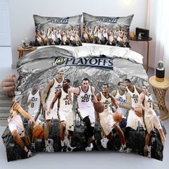 Utah Basketball Jazz Bedding Set Quilt Cover Without Filler