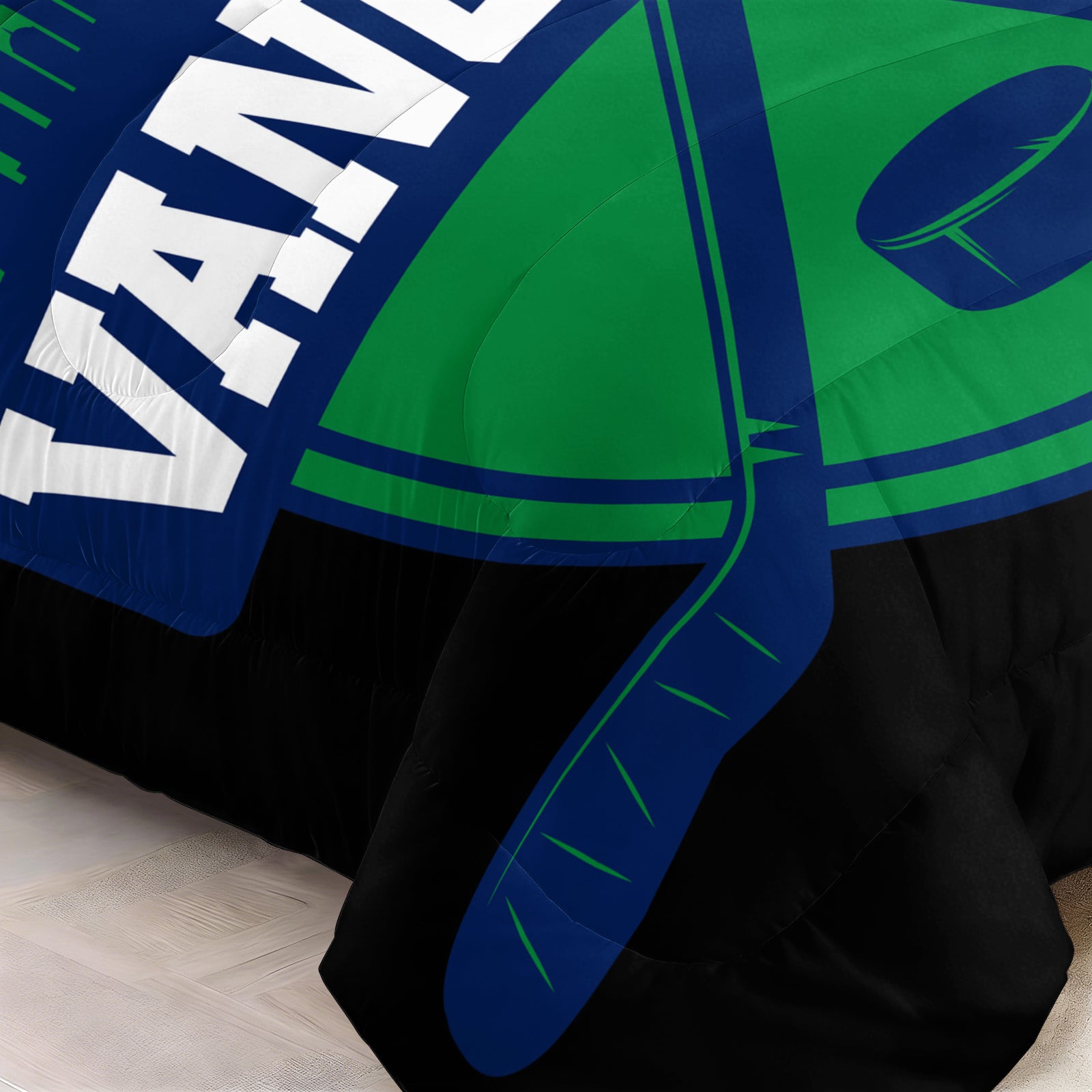 Vancouver Canucks Hockey League Comforter Pillowcase Sets Blanket All Season Reversible Quilted Duvet