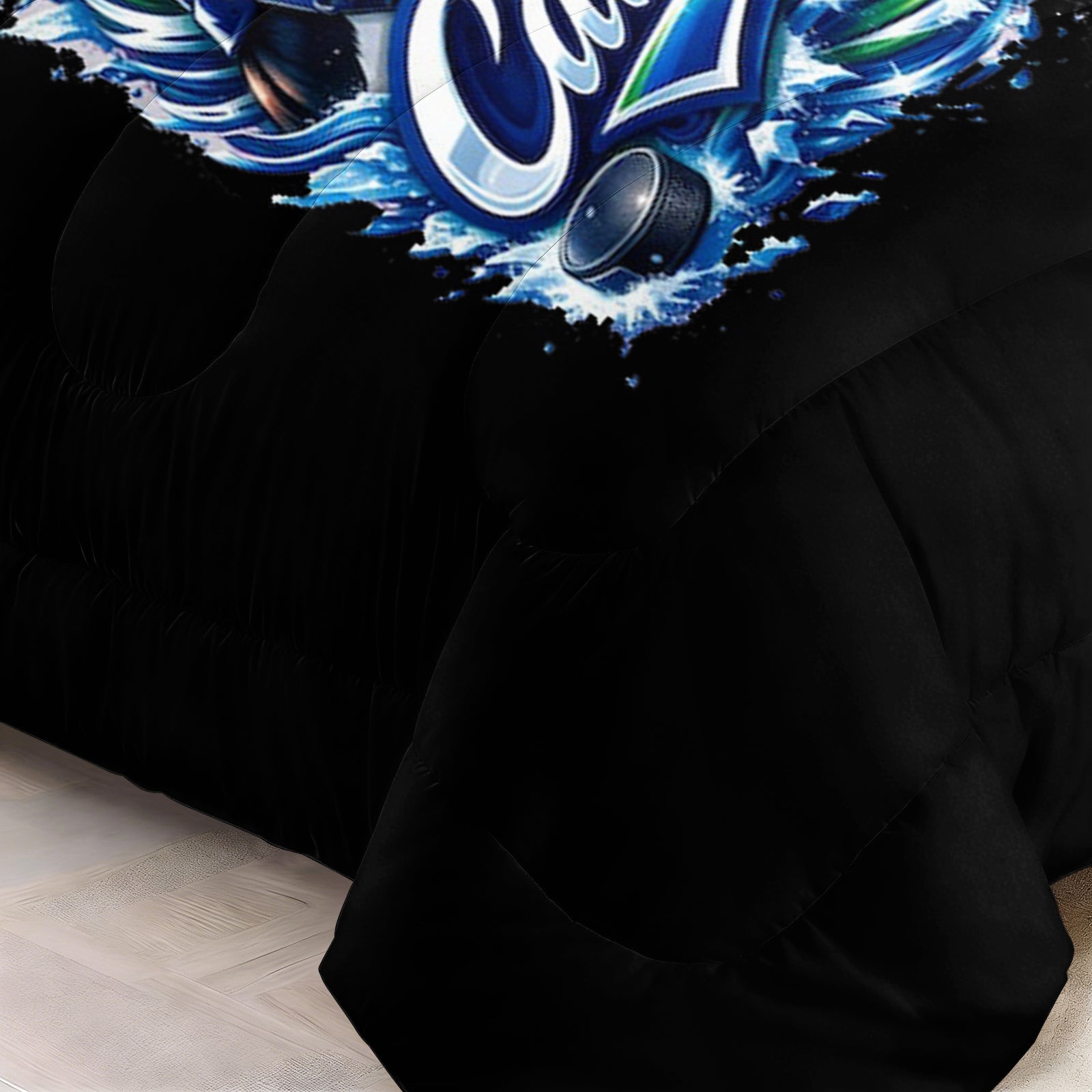 Vancouver Canucks Hockey League Comforter Pillowcase Sets Blanket All Season Reversible Quilted Duvet