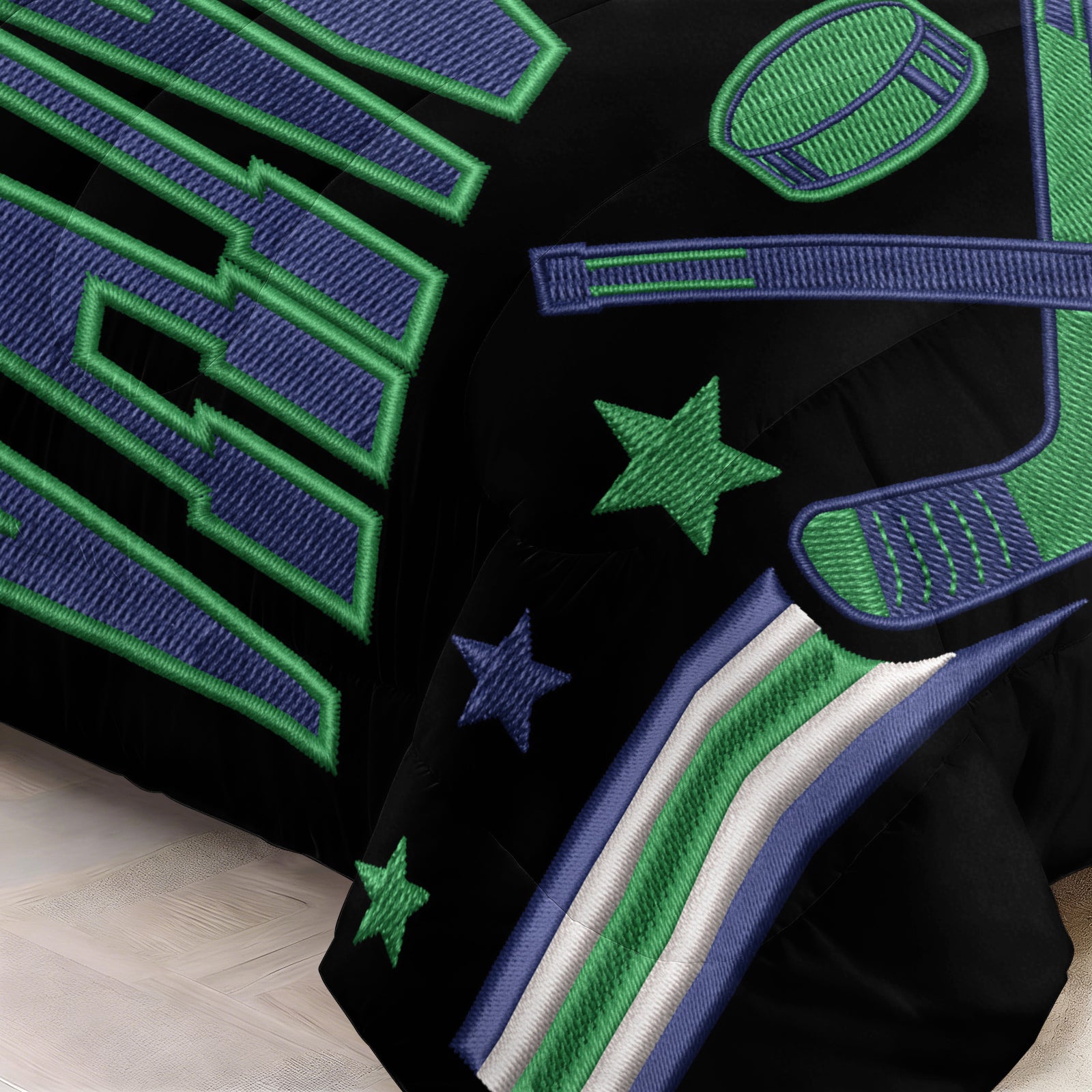 Vancouver Canucks Hockey League Comforter Pillowcase Sets Blanket All Season Reversible Quilted Duvet