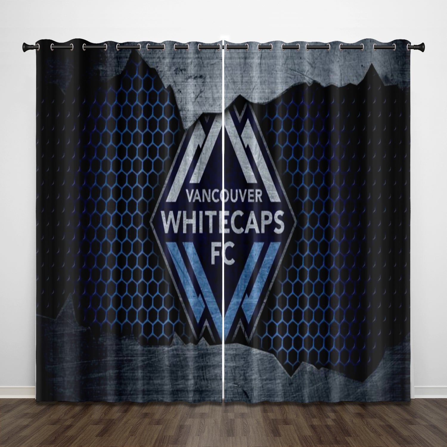 Vancouver Whitecaps FC Blackout Curtains Drapes For Window Treatment Set