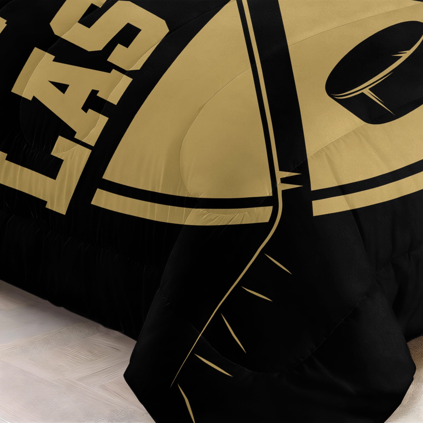 Vegas Golden Knights Hockey League Comforter Pillowcase Sets Blanket All Season Reversible Quilted Duvet