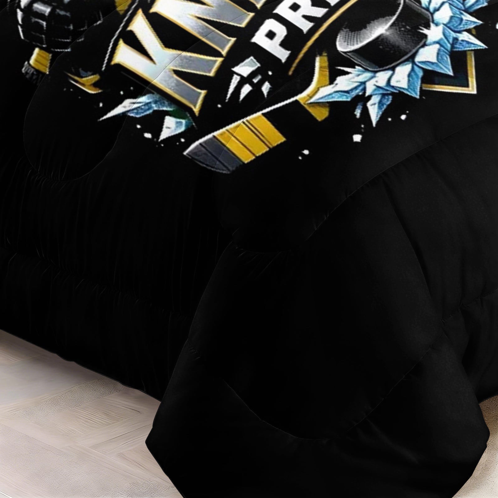 Vegas Golden Knights Hockey League Comforter Pillowcase Sets Blanket All Season Reversible Quilted Duvet