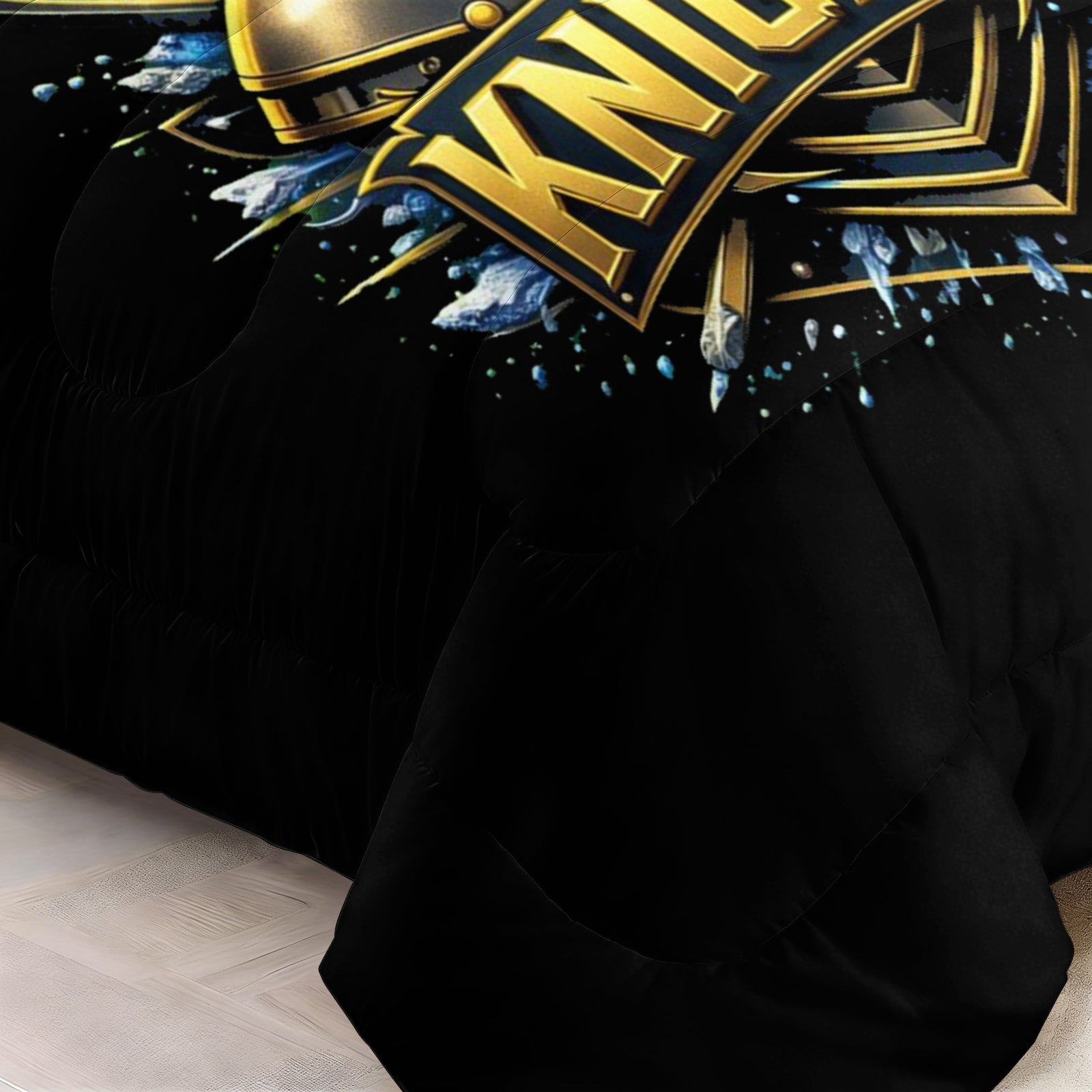 Vegas Golden Knights Hockey League Comforter Pillowcase Sets Blanket All Season Reversible Quilted Duvet