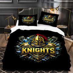 Vegas Golden Knights Hockey Duvet Cover Quilt Case Pillowcase Bedding Set Without Filler
