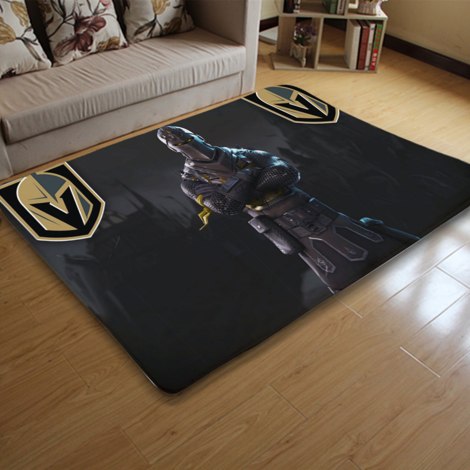 Vegas Golden Knights Hockey League Carpet Living Room Bedroom Mats Kitchen Bathroom Rugs