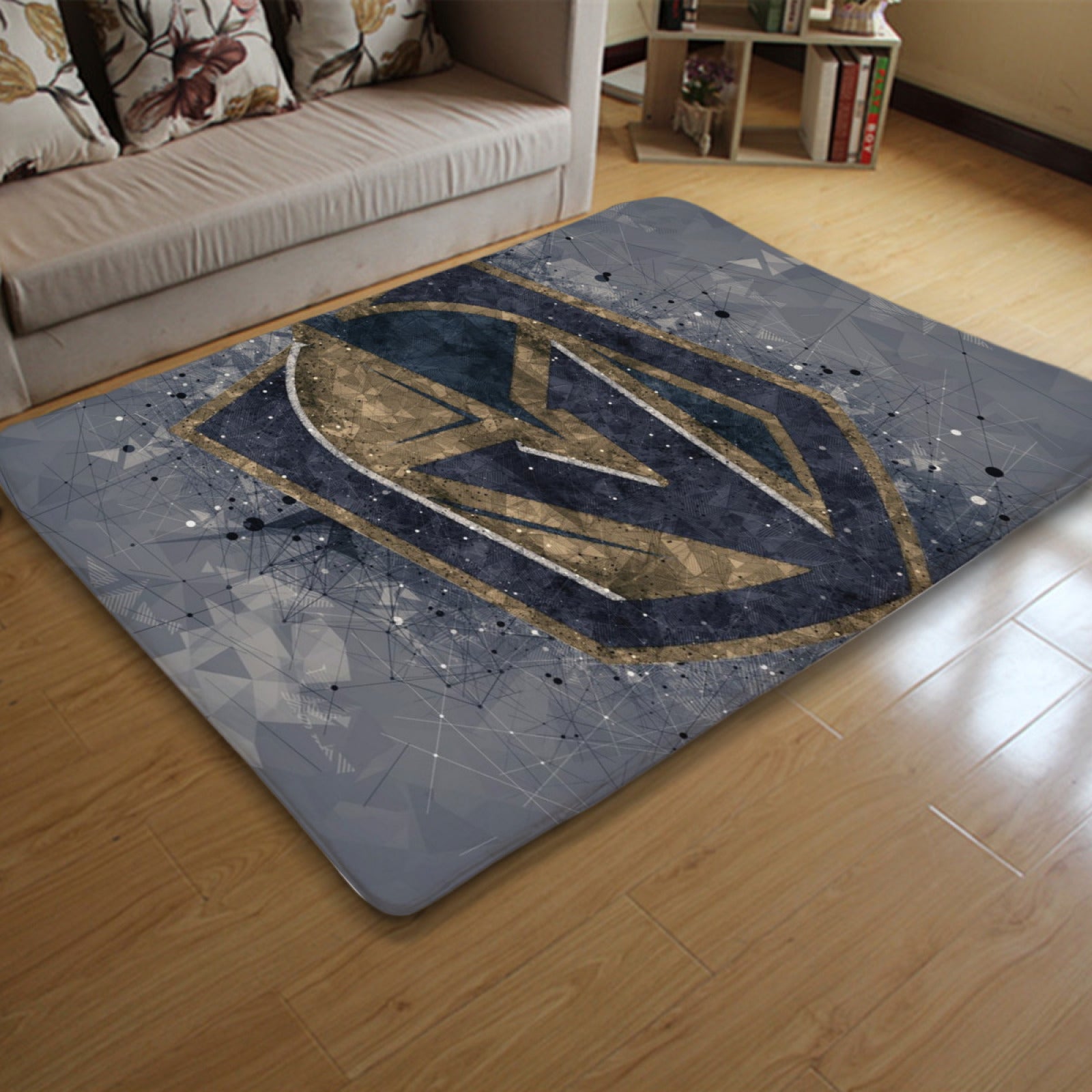 Vegas Golden Knights Hockey League Carpet Living Room Bedroom Mats Kitchen Bathroom Rugs