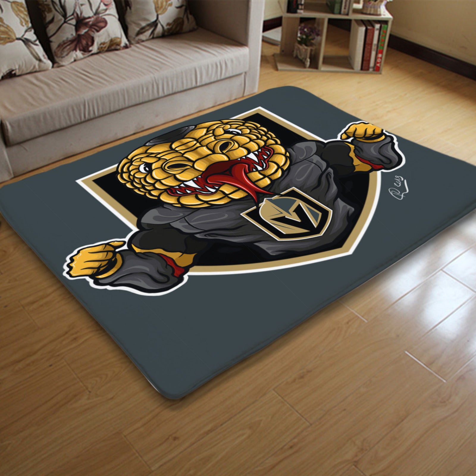 Vegas Golden Knights Hockey League Carpet Living Room Bedroom Mats Kitchen Bathroom Rugs