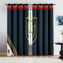 Vegas Golden Knights Hockey League Blackout Curtains Drapes For Window Treatment Set