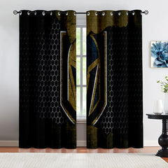 Vegas Golden Knights Hockey League Blackout Curtains Drapes For Window Treatment Set