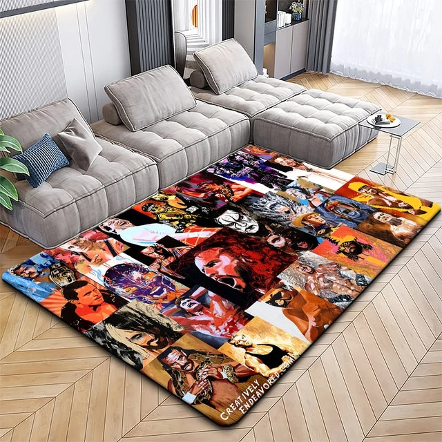 WWE RAW Carpet Living Room Bedroom Sofa Rug Door Mat