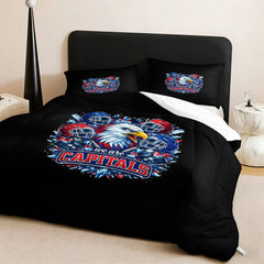 Washington Capitals Hockey League Comforter Pillowcase Sets Blanket All Season Reversible Quilted Duvet