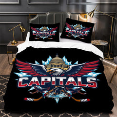 Washington Capitals Hockey Duvet Cover Quilt Case Pillowcase Bedding Set Without Filler