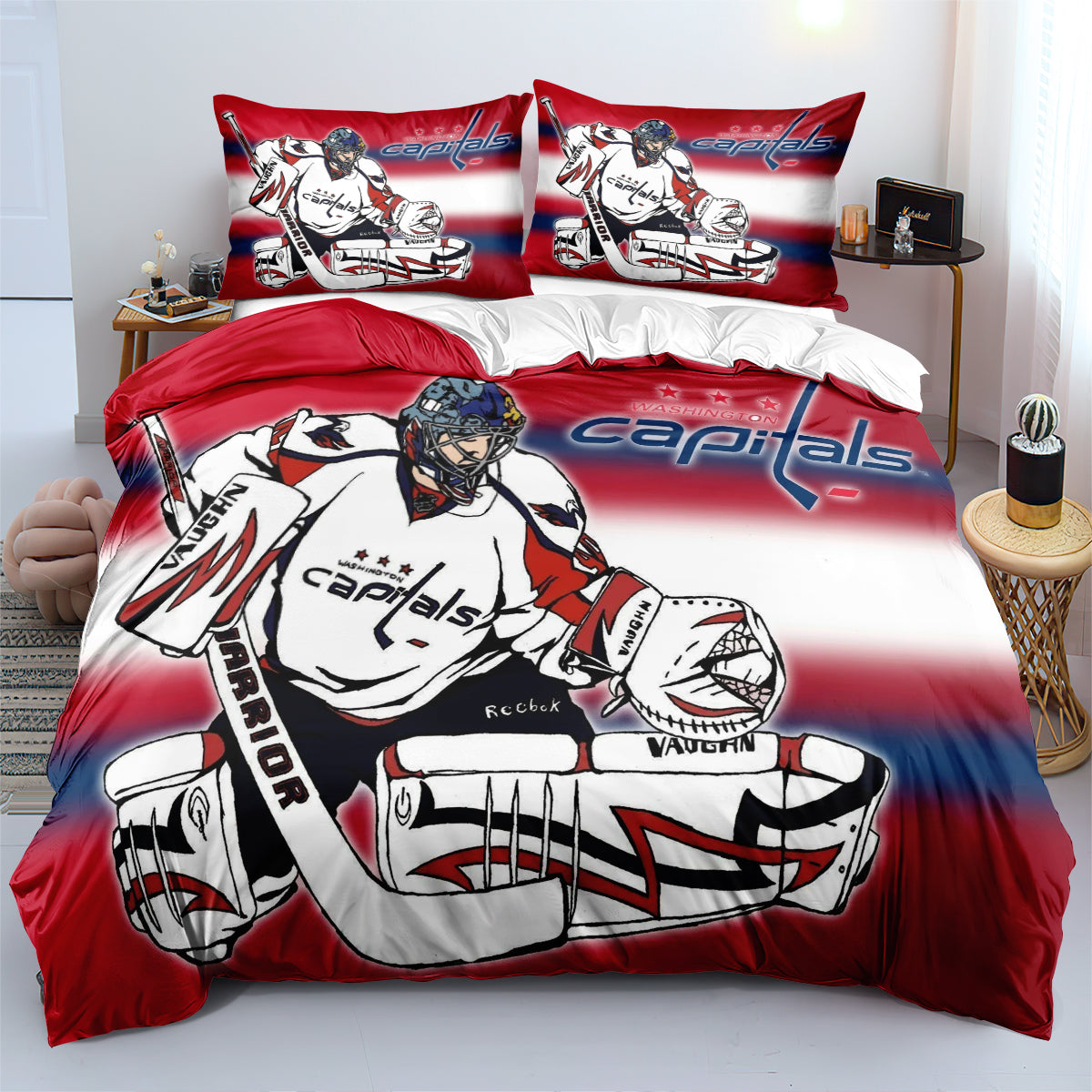 Washington Capitals Hockey League 3D Printed Duvet Cover Quilt Cover Pillowcase