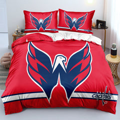 Washington Capitals Hockey League 3D Printed Duvet Cover Quilt Cover Pillowcase