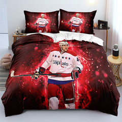 Washington Capitals Hockey League 3D Printed Duvet Cover Quilt Cover Pillowcase