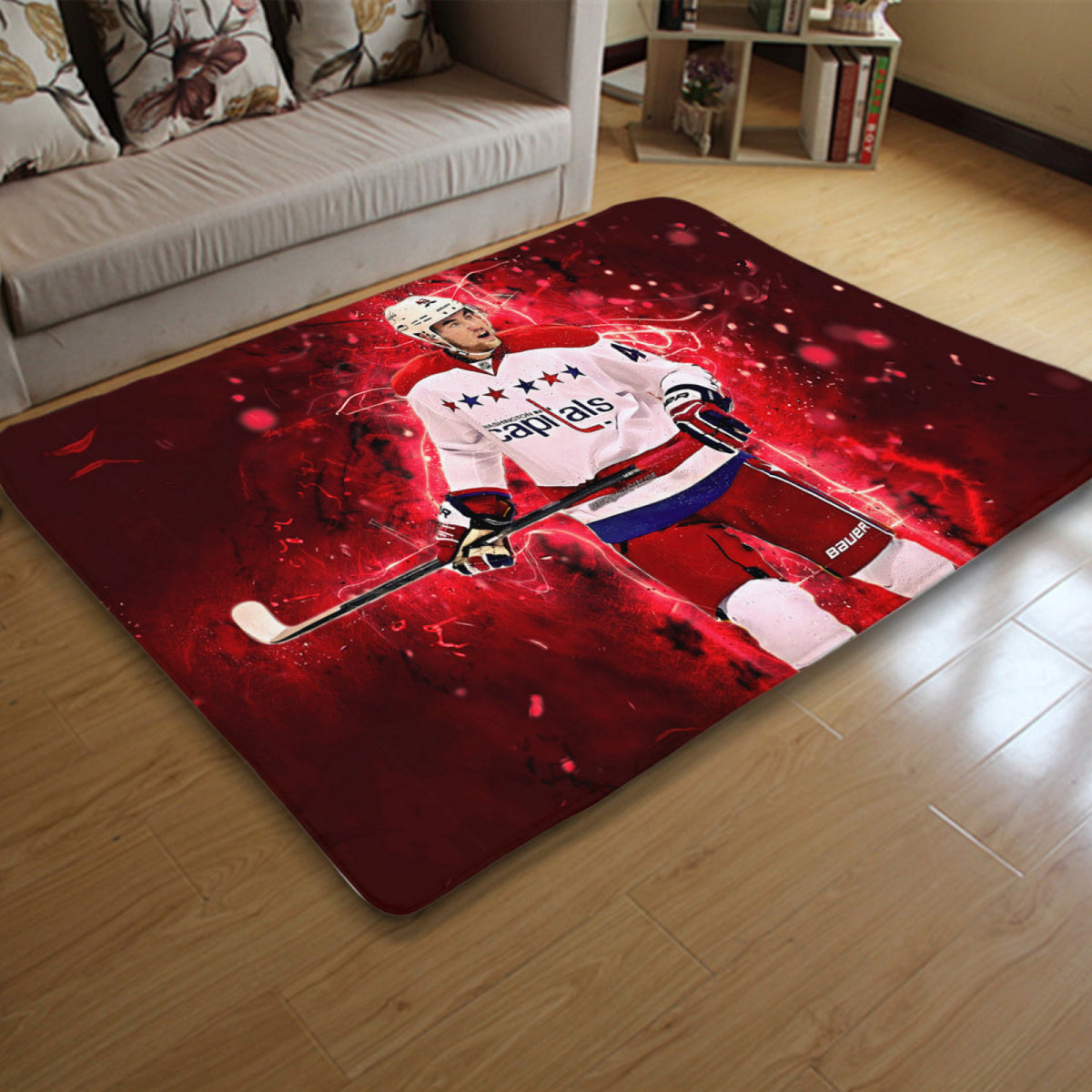 Washington Capitals Hockey League Carpet Living Room Bedroom Mats Kitchen Bathroom Rugs