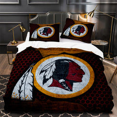 2026 NEW Washington Commanders Footbball Duvet Cover Quilt Case Pillowcase Bedding Set Without Filler