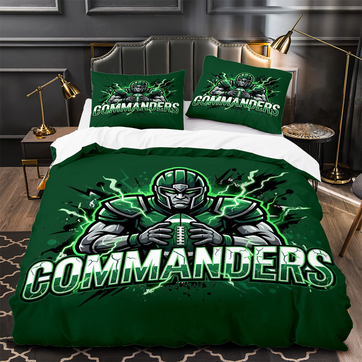 2026 NEW Washington Commanders Footbball Duvet Cover Quilt Case Pillowcase Bedding Set Without Filler