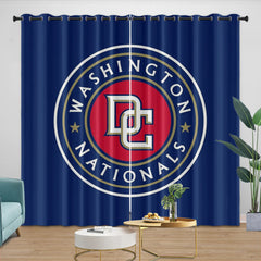 Washington Nationals Blackout Curtain for Living Room Bedroom Window Treatment