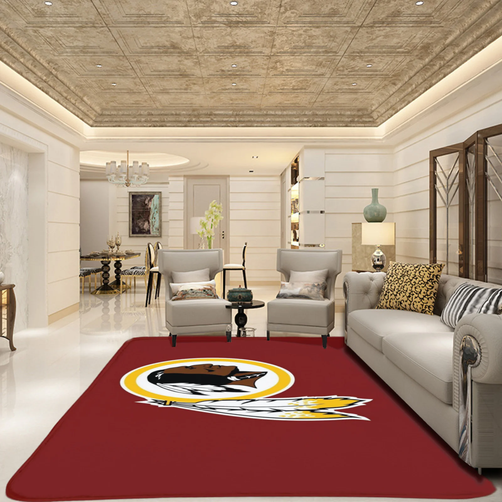 Washington Commanders Football Team Carpet Living Room Bedroom Mats Kitchen Bathroom Rugs