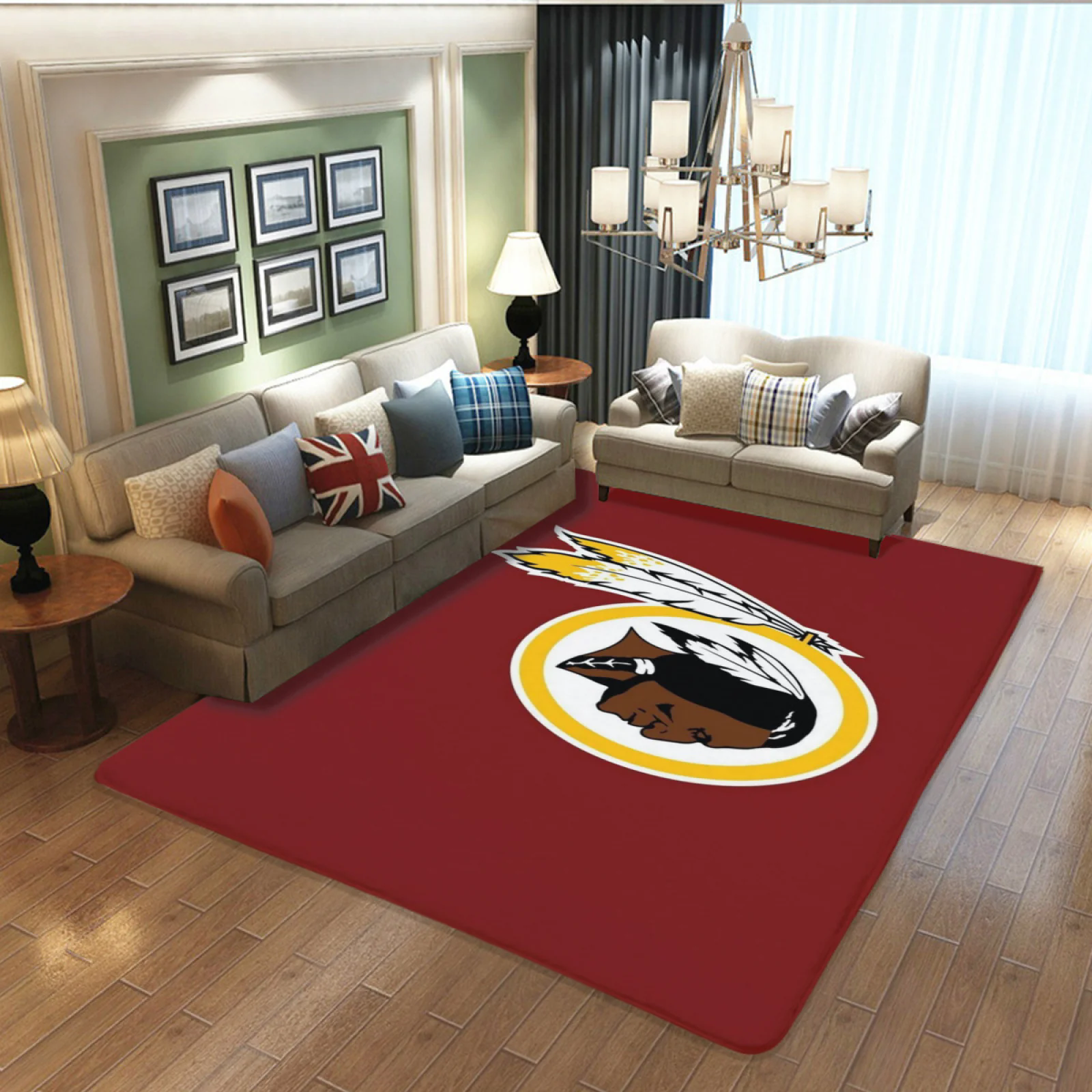 Washington Commanders Football Team Carpet Living Room Bedroom Mats Kitchen Bathroom Rugs