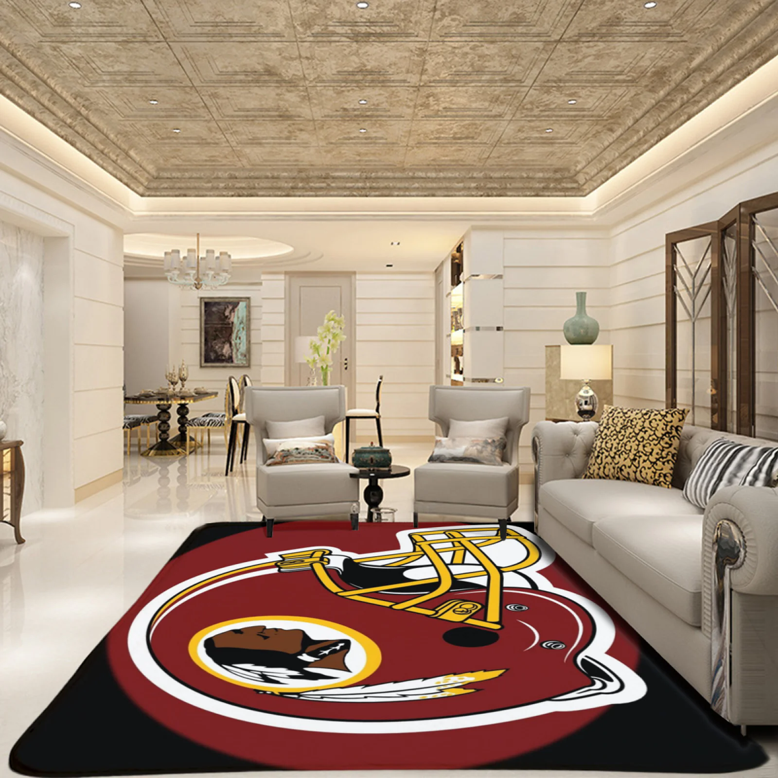 Washington Commanders Football Team Carpet Living Room Bedroom Mats Kitchen Bathroom Rugs