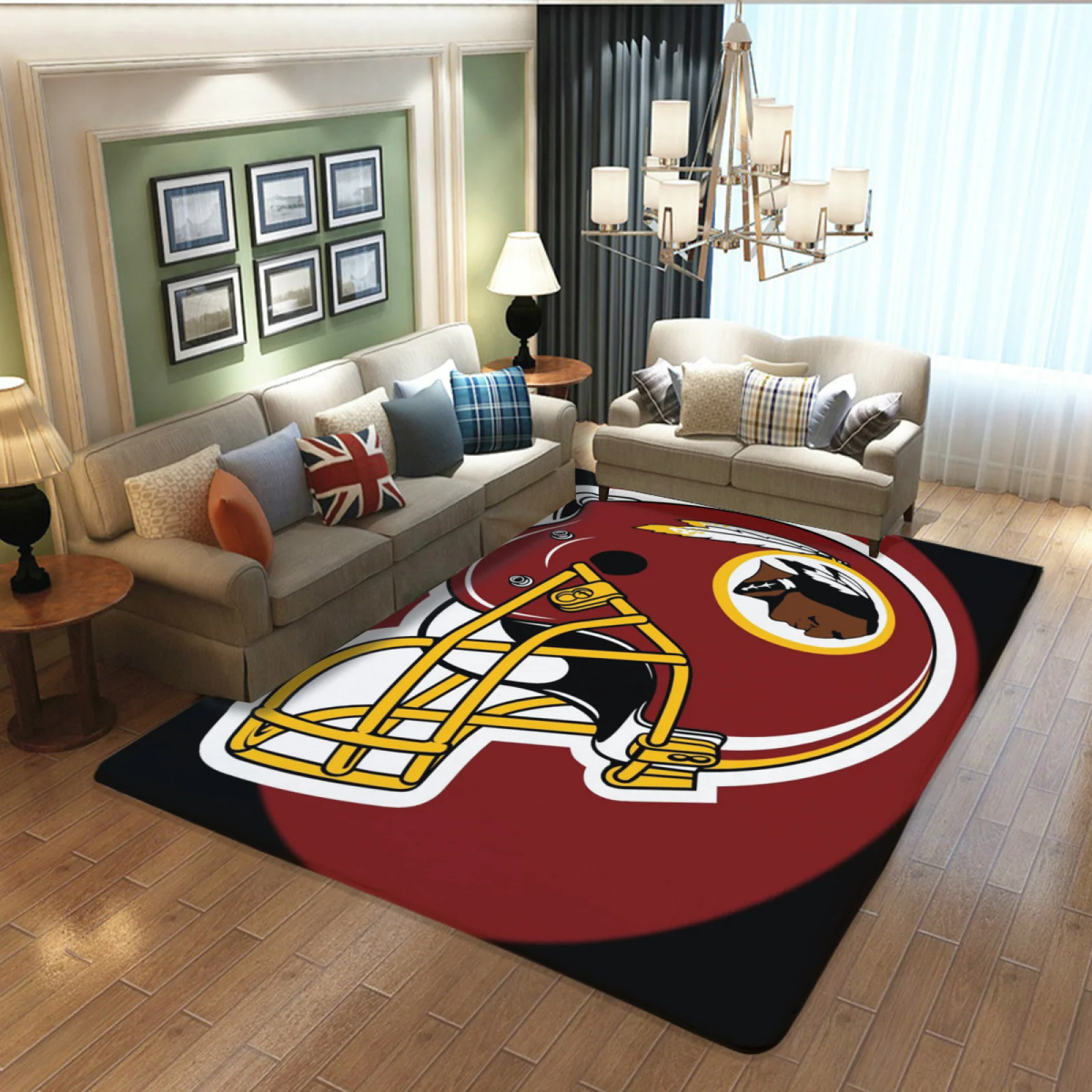 Washington Commanders Football Team Carpet Living Room Bedroom Mats Kitchen Bathroom Rugs