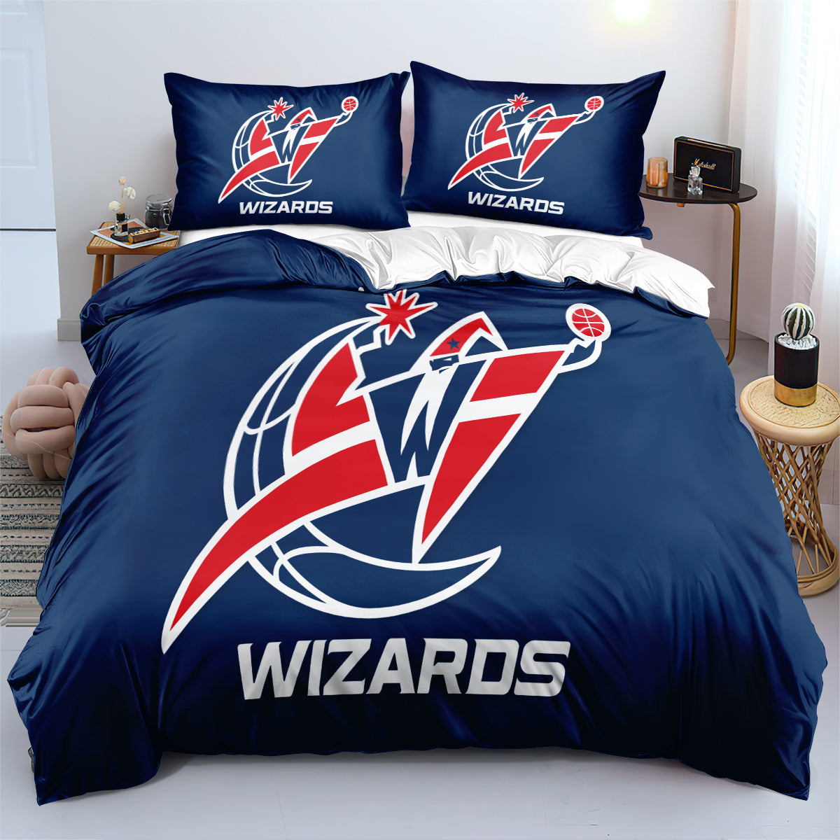 Washington Basketball Wizards  Bedding Set Quilt Cover Without Filler