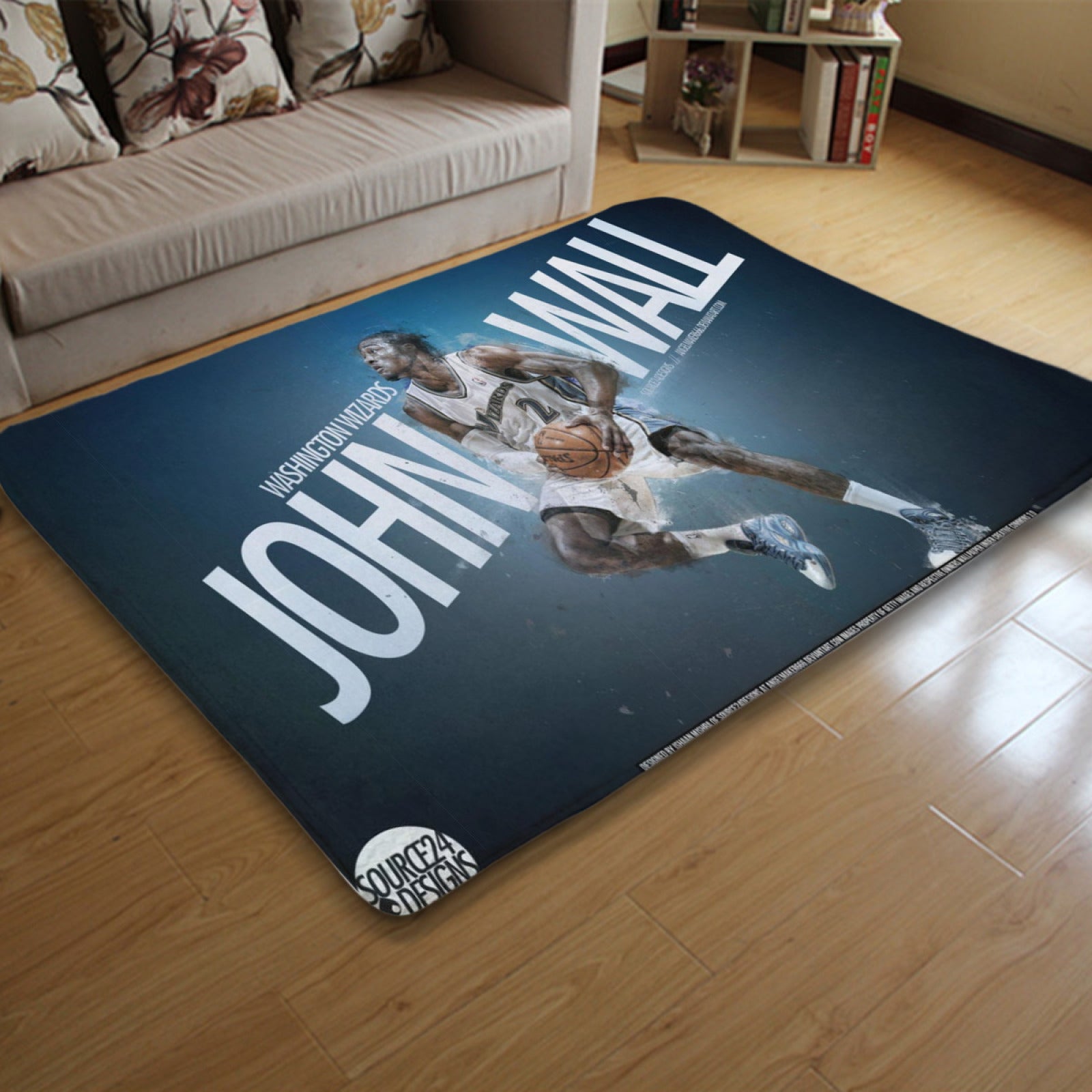 Washington Basketball WizardsCarpet Living Room Bedroom Mats Kitchen Bathroom Rug