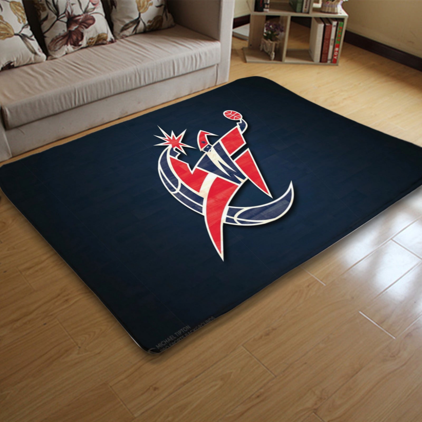 Washington Basketball WizardsCarpet Living Room Bedroom Mats Kitchen Bathroom Rug